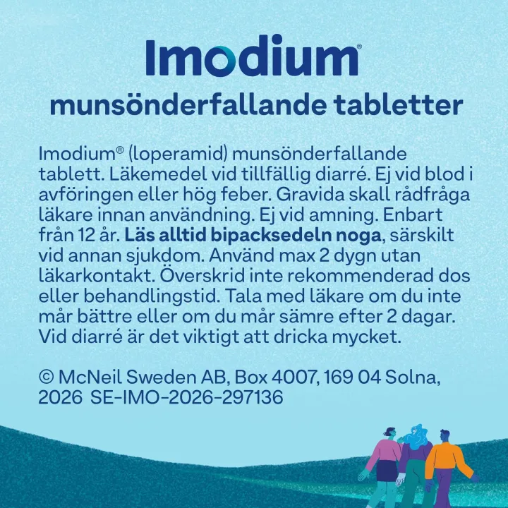 Imodium Plus tablett 2 mg/125 mg 12 st Imodium