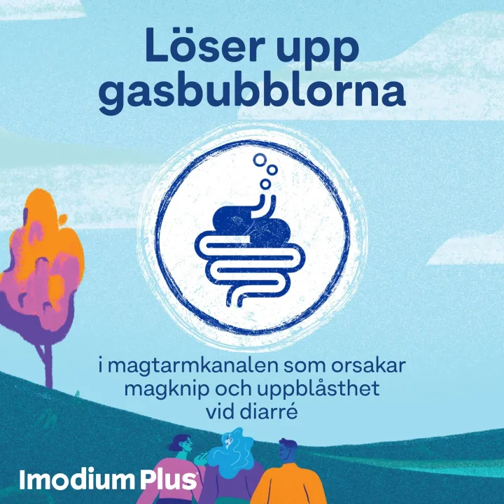 Imodium Plus tablett 2 mg/125 mg 12 st Imodium