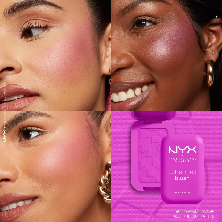 NYX Professional Makeup Buttermelt Blush 5 g 12 All The Butta NYX Professional Makeup