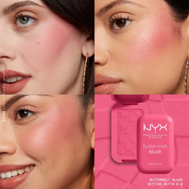 NYX Professional Makeup Buttermelt Blush 5 g 08 Getting Butta NYX Professional Makeup