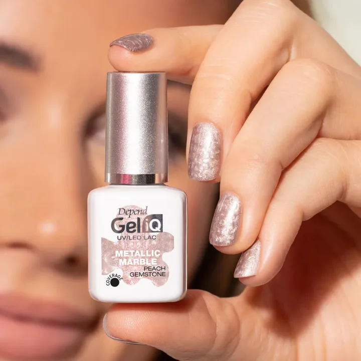 Depend Gel iQ Metallic Marble 5 ml Peach Gemstone Depend