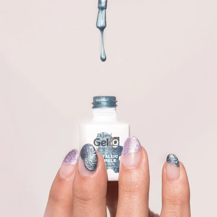 Depend Gel iQ Metallic Marble 5 ml Marble Aquamarina Depend