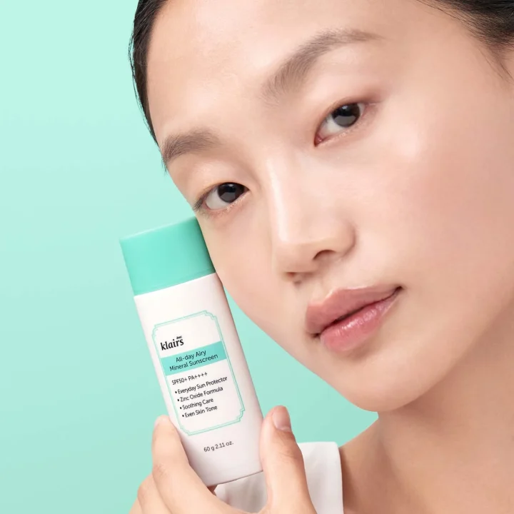 Klairs  All-day Airy Mineral Sunscreen SPF 50+ PA++++, 60 g Klairs