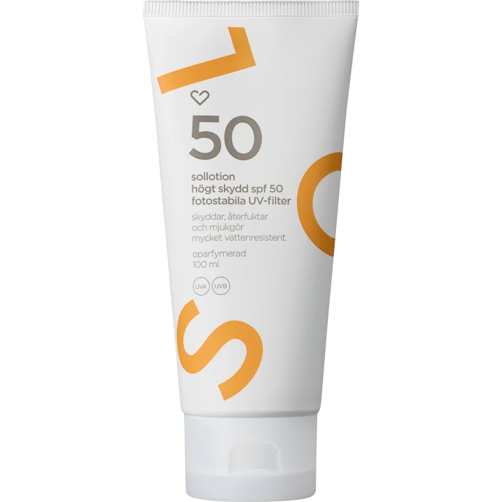 Hjärtats Sollotion SPF 50, 100 ml Hjärtats