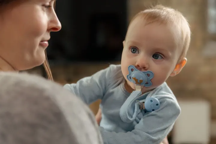 MAM Pacifier Clip Blue Mam