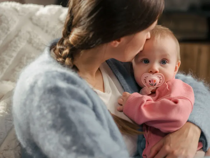 MAM Pacifier Clip Pink Mam