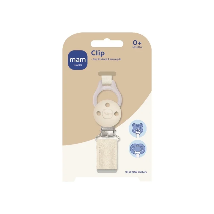 MAM Pacifier Clip Off White Mam