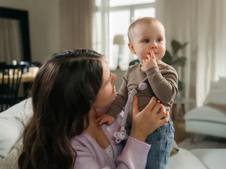 MAM Pacifier Clip Purple Mam