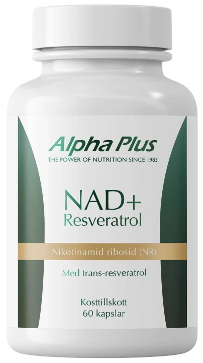 Alpha Plus NAD+ Resveratrol 60 kapslar Alpha Plus