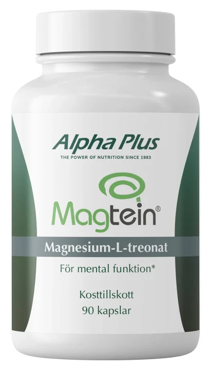 Alpha Plus Magtein® Magnesium L-Treonat 90 kapslar Alpha Plus