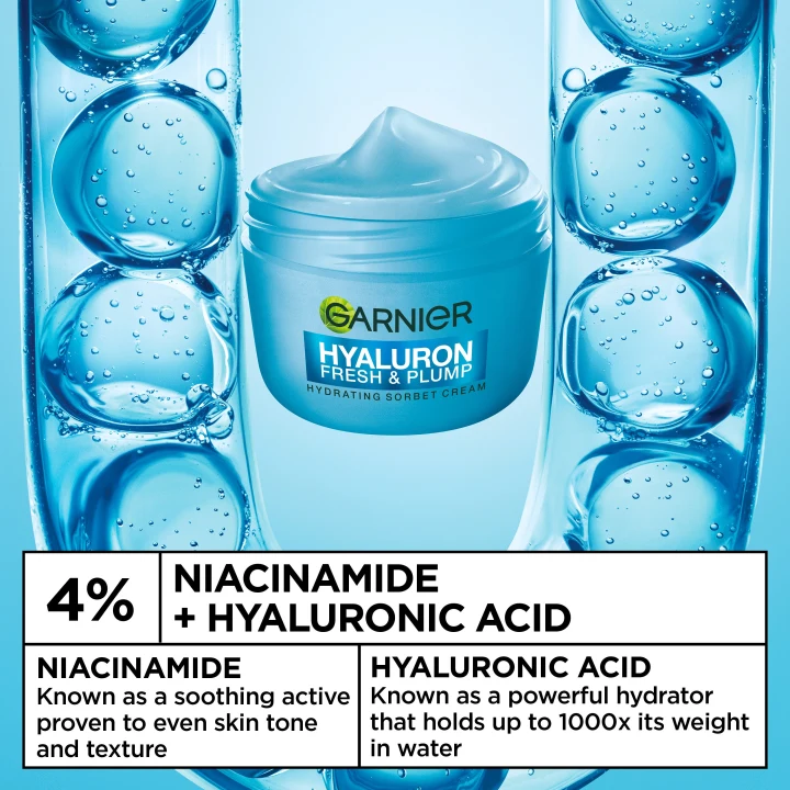 Garnier Hyaluron Fresh & Plump Hydrating Sorbet Cream 85 ml Garnier