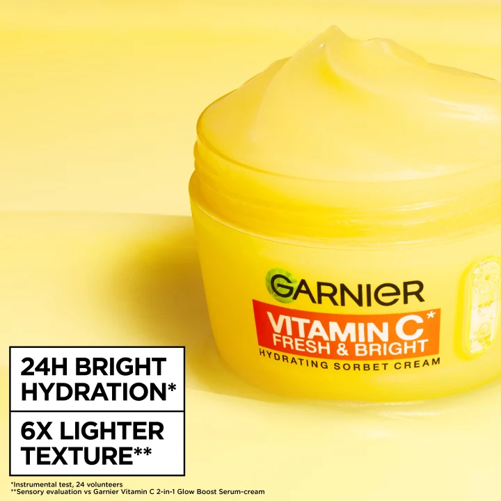 Garnier Vitamin C* Fresh & Bright Hydrating Sorbet Cream 85 ml Garnier