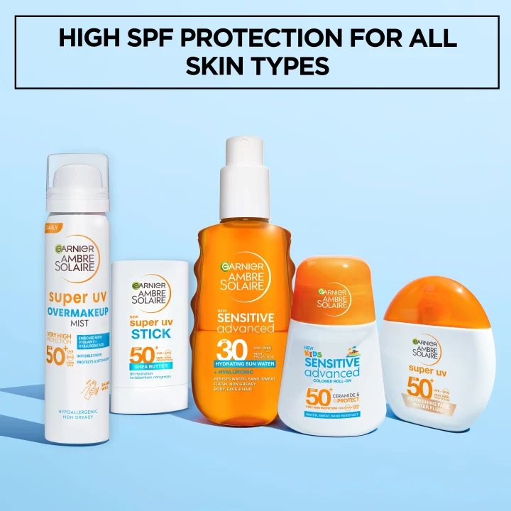 Garnier Ambre Solaire Super UV Refreshing Face Water Fluid SPF50+, 40 ml Garnier