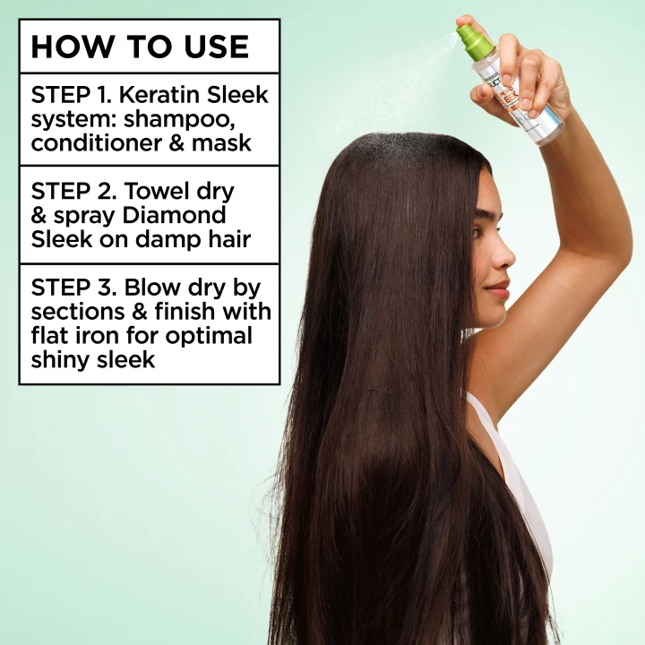 Garnier Fructis Keratin Sleek Diamond Sleek Spray 150 ml Garnier