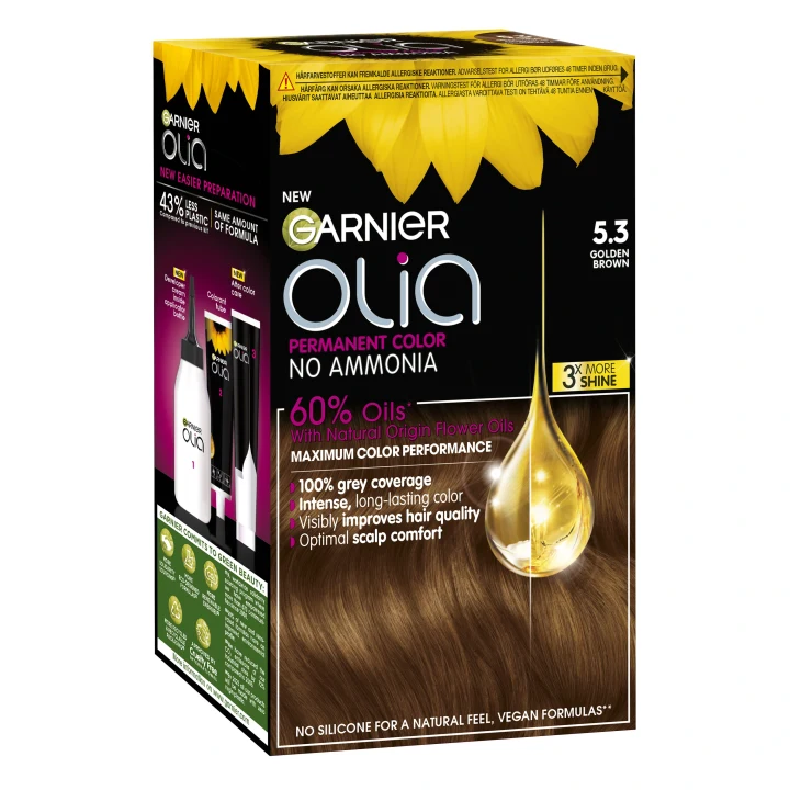 Garnier Olia Permant Hårfärg 1 pack 5.3 Golden Brown Garnier