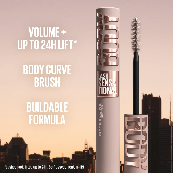 Maybelline New York Lash Sensational Body Waterproof Mascara Very Black 9,7ml Maybelline New York