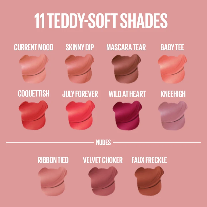 Maybelline New York Superstay Teddy Tint Lipstick 5 ml 105 Velvet Chocker Maybelline New York