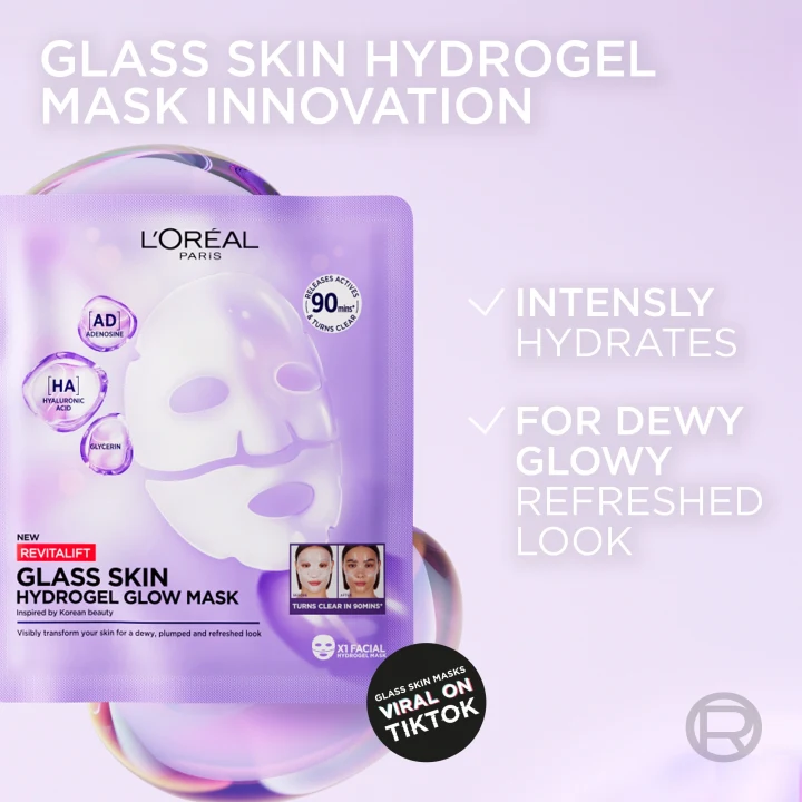 L'Oréal Paris Revitalift Filler Glass Skin Mask 1 pack L'Oréal Paris