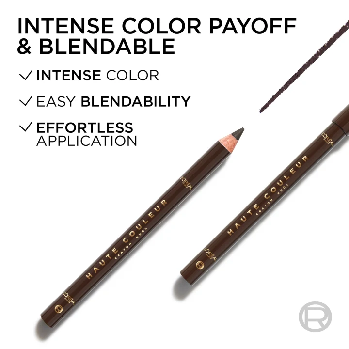 L'Oréal Paris Haute Couleur Crayon Khol Eyeliner 1,2 g 120 Brun Leather L'Oréal Paris