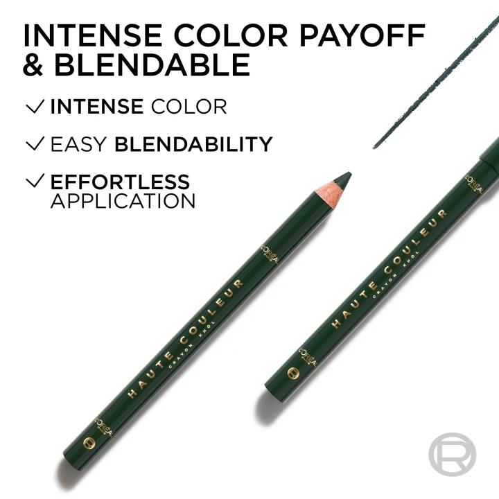 L'Oréal Paris Haute Couleur Crayon Khol Eyeliner 1,2 g 140 Émeraude Velvet L'Oréal Paris