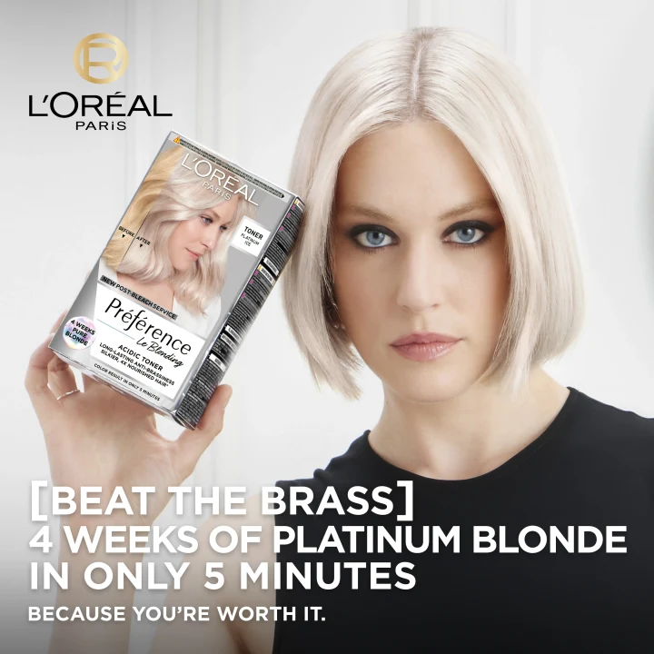 L'Oréal Paris Préférence Le Blonding Acidic Hair Toner 1 pack 01 Platinum Ice L'Oréal Paris