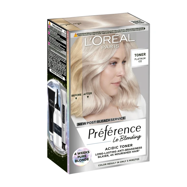 L'Oréal Paris Préférence Le Blonding Acidic Hair Toner 1 pack 01 Platinum Ice L'Oréal Paris