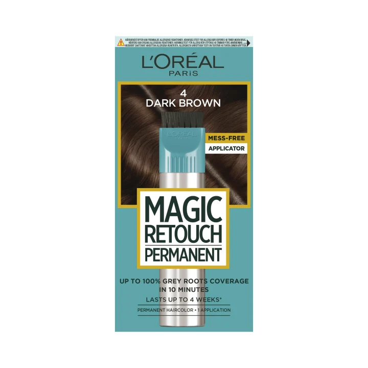 L'Oréal Paris Magic Retouch Permanent Direktverkande Hårfärg 1 pack 4 Dark Brown L'Oréal Paris