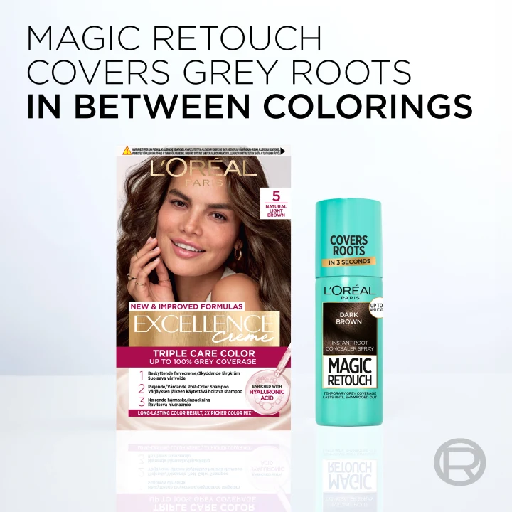 L'Oréal Paris Magic Retouch Brown 3 75 ml 01 Black L'Oréal Paris