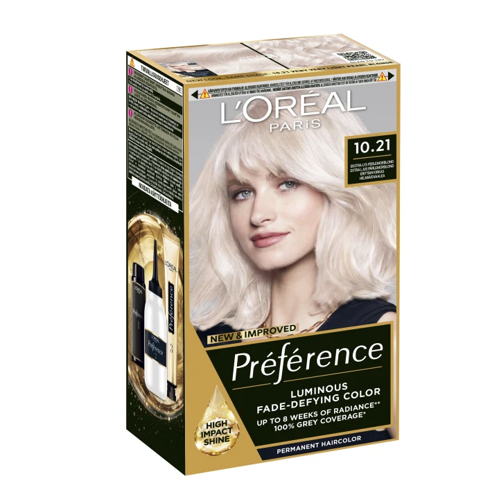 L'Oréal Paris Préférence Permanent Hårfärg 10.21 Stockholm 1 pack L'Oréal Paris