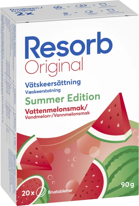 Resorb Original Summer Edition Vattenmelon Brustabletter 20 st Resorb