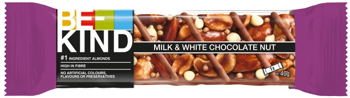 BE-KIND Nötbar Milk White Chocolate Nut 40g BE-KIND