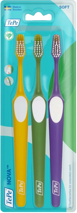 TePe Nova Soft Tandborste 3 pack TePe
