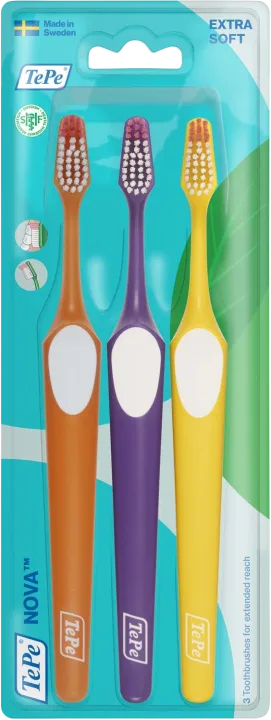 TePe Nova Extra Soft Tandborste 3 pack TePe