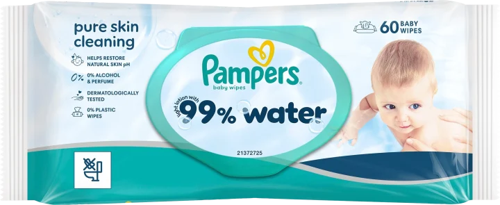 Pampers 99% Water Wipes 60 st Pampers