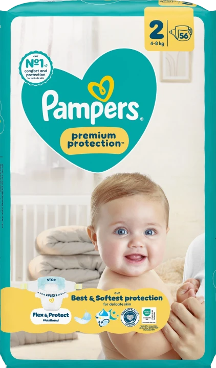 Pampers Premium Protection S2 4-8 kg 56 st Pampers