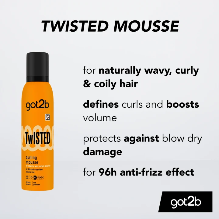 Schwarzkopf Got2b Twisted Mousse 250 ml Schwarzkopf