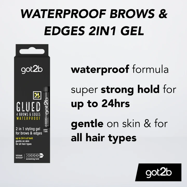 Schwarzkopf got2b Glued 4 Brows & Edges Vattenfast Gel 16 ml Schwarzkopf