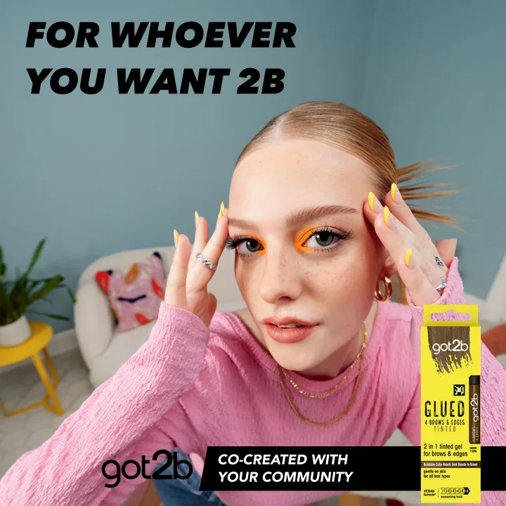 Schwarzkopf got2b Glued 4 Brows & Edges Pigmenterad Gel 2-i-1 Brun 16 ml Schwarzkopf