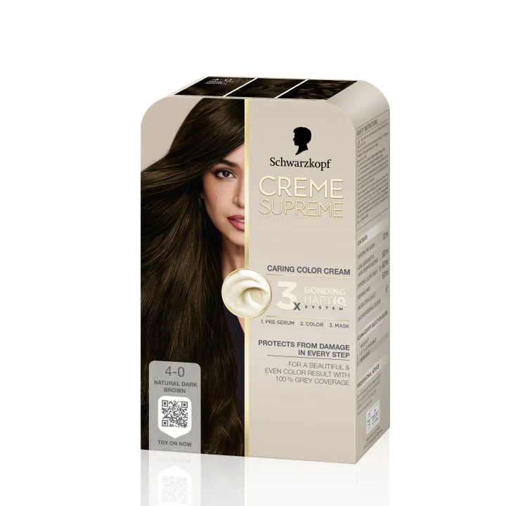 Schwarzkopf Creme Supreme 4-0 Natural Dark Brown Schwarzkopf