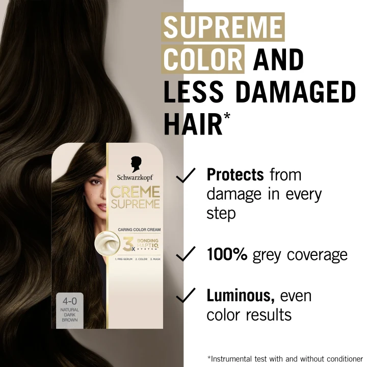 Schwarzkopf Creme Supreme 4-0 Natural Dark Brown Schwarzkopf
