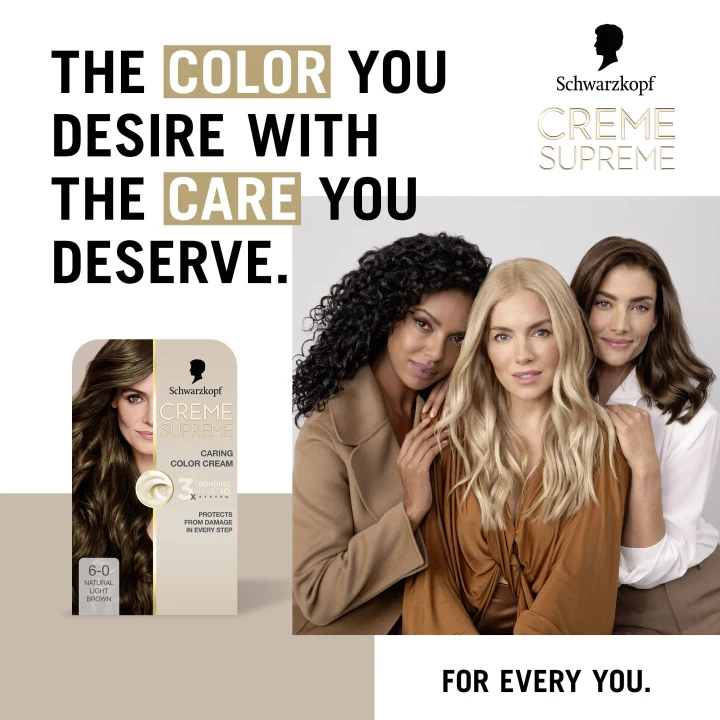 Schwarzkopf Creme Supreme 6-0 Natural Light Brown Schwarzkopf