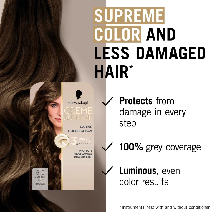 Schwarzkopf Creme Supreme 6-0 Natural Light Brown Schwarzkopf