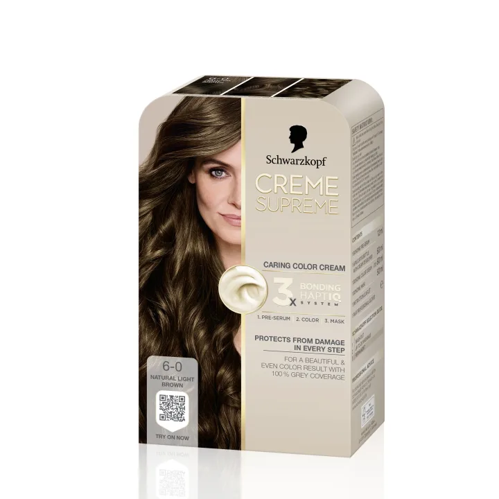 Schwarzkopf Creme Supreme 6-0 Natural Light Brown Schwarzkopf