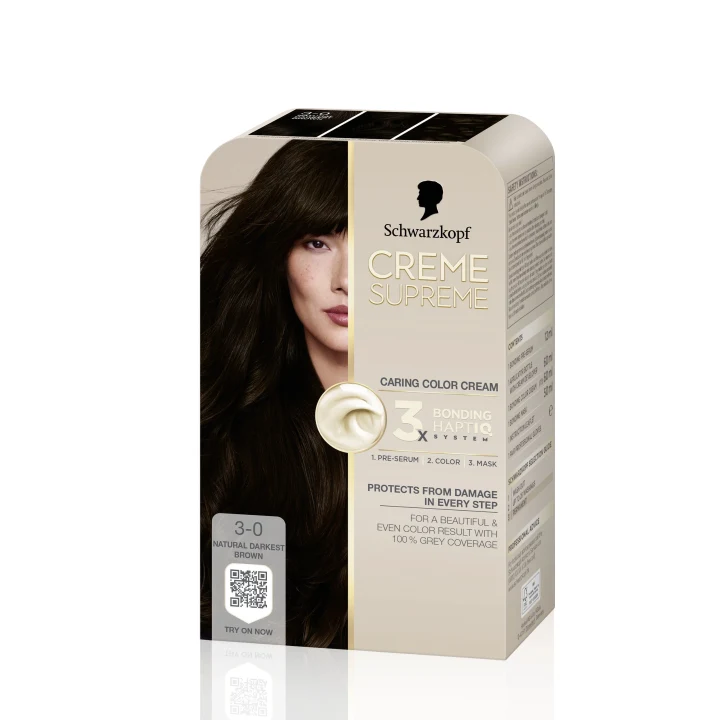 Schwarzkopf Creme Supreme 3-0 Natural Darkest Brown Schwarzkopf