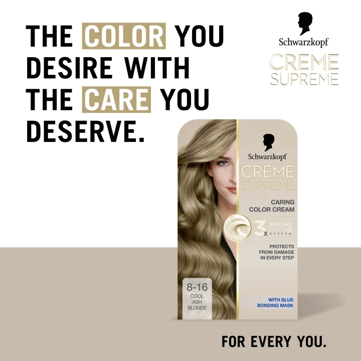Schwarzkopf Creme Supreme 8-16 Cool Ash Blonde Schwarzkopf