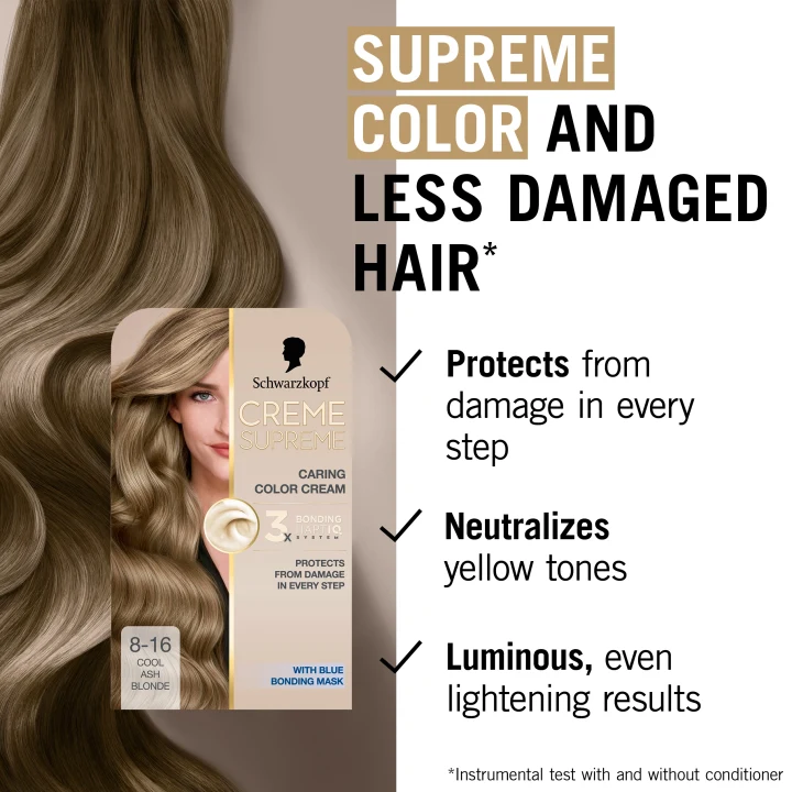 Schwarzkopf Creme Supreme 8-16 Cool Ash Blonde Schwarzkopf