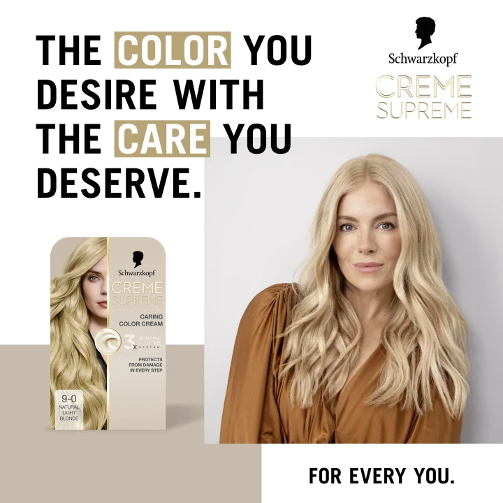 Schwarzkopf Creme Supreme 9-0 Natural Light Blonde Schwarzkopf