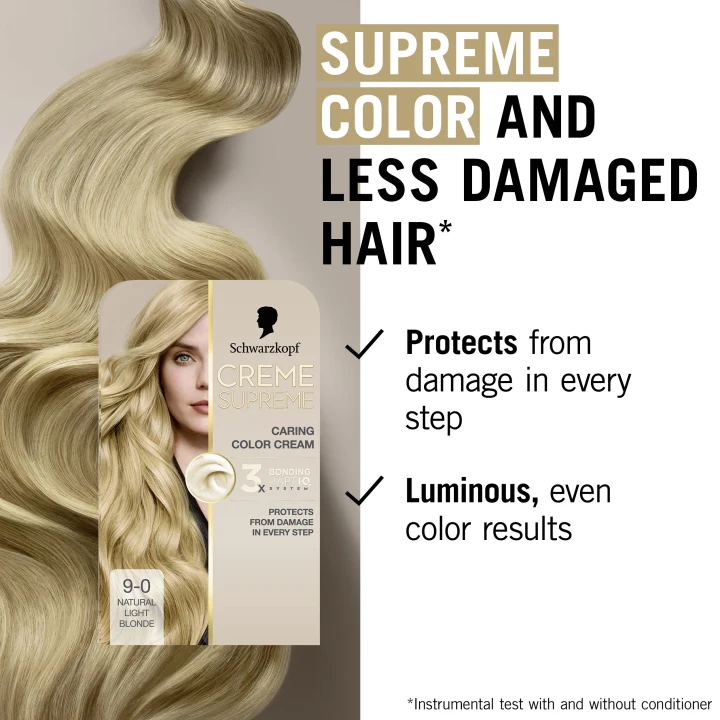Schwarzkopf Creme Supreme 9-0 Natural Light Blonde Schwarzkopf
