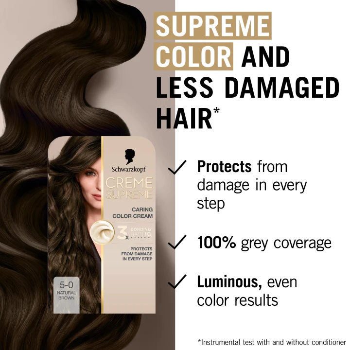 Schwarzkopf Creme Supreme 5-0 Natural Brown Schwarzkopf