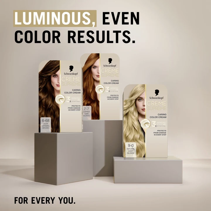 Schwarzkopf Creme Supreme 6-68 Light Caramel Brown Schwarzkopf